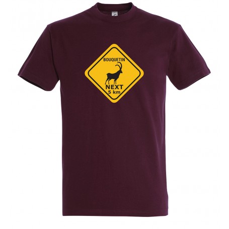 tee-shirt roadsign bouquetin