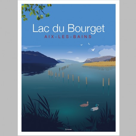 Affiche Lac du Bourget